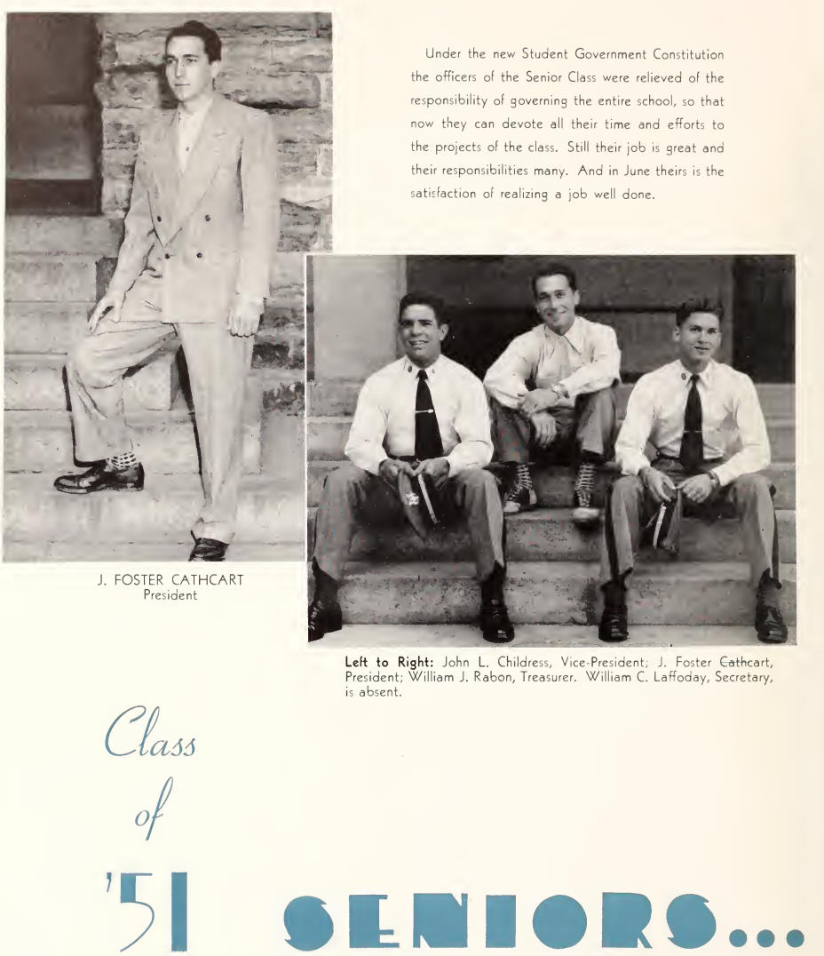 Clemson 1951, class president