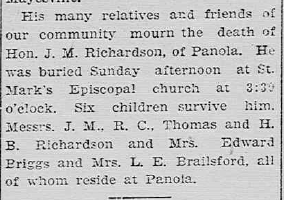 funeral clipping